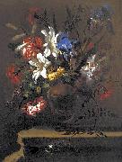 Bartolome Perez Vase of Flowers. USA oil painting artist